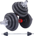 Adjustable Dumbbells, Barbell Weight Set, Dumbbell Set, Weights Adjustable 22/33/44/66/105 Lbs Home Gym 2 in 1, Anti-Slip Handle, All-Purpose, Office, Fitness