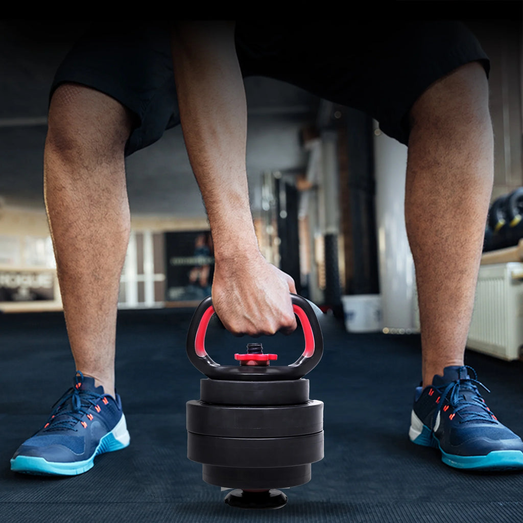 40LB 5 in 1 Adjustable Dumbbell Set , Fitness Exercises for Home Gym, Black, 1-Inch Holes Fit Standard Sized Bar