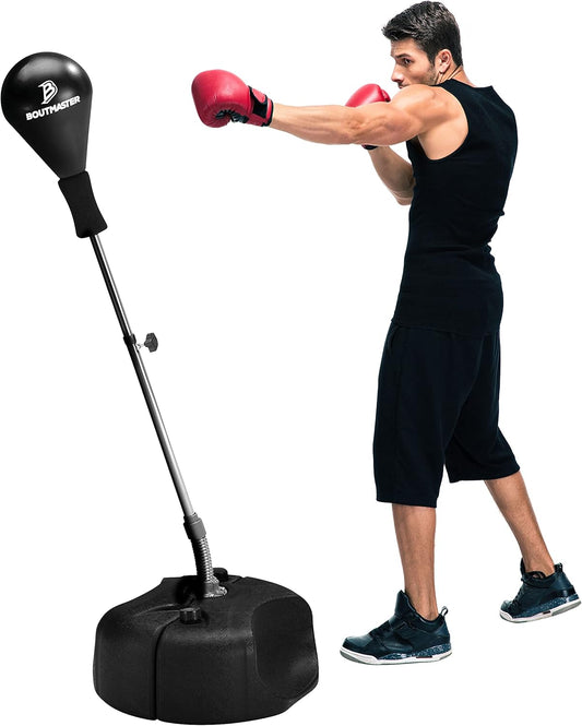 Techtools Punching Bag with Stand, Boxing Bag for Teens & Adults - Height Adjustable - Speed Bag for Training, Boxing Equipment, Stress Relief & Fitness